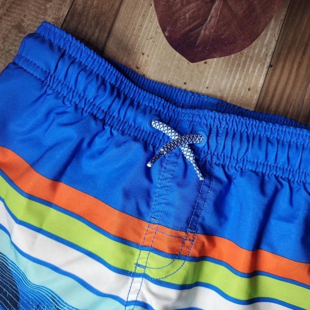 Wonder Nation Boys Swim Trunks with UPF 50+ Size XS (4-5) NWOT Blue Sharks
